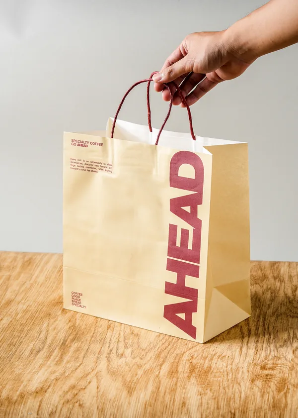 White Paper Bag Large
